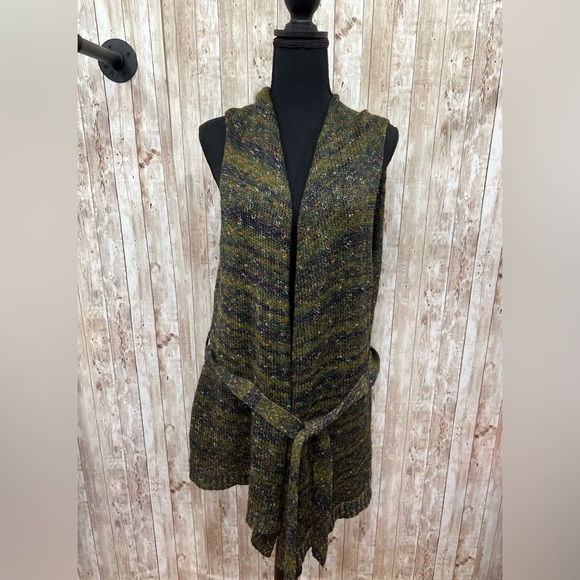Christina Ehrlich Jackets & Blazers - Christina Ehrlich Olive Knit Vest